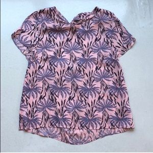 NWT! Madewell tie-back cutout top in oasis palm